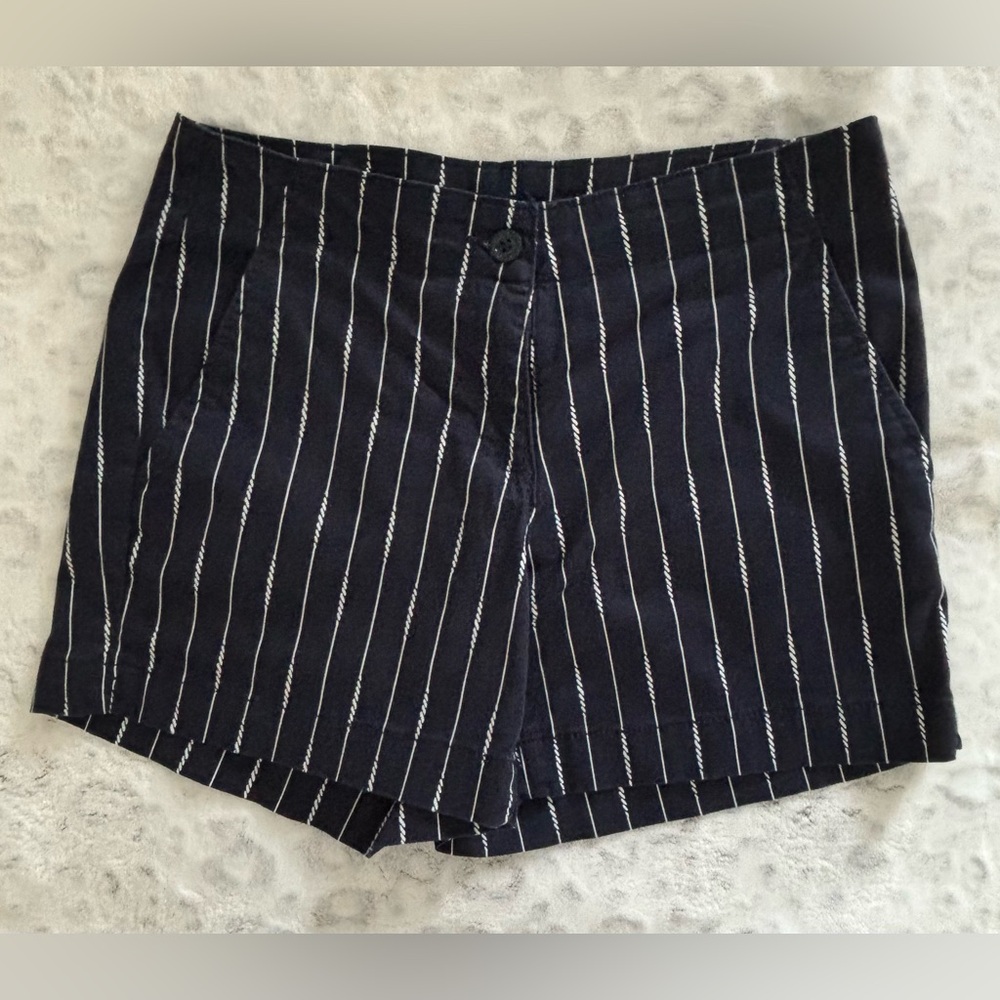Navy Nautica Pinstripe Shorts
